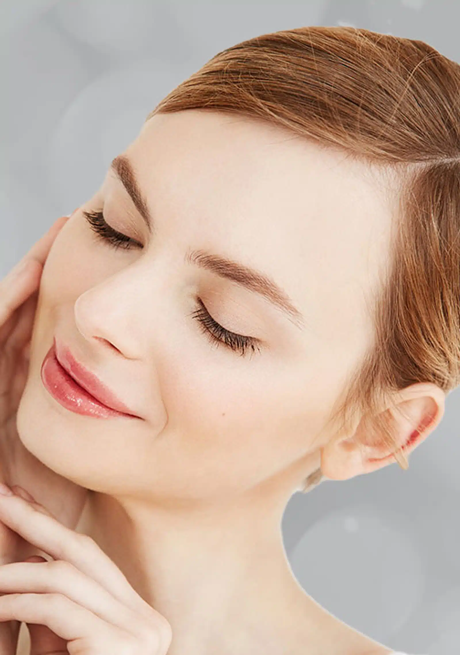 Facial tension decreases Facial tension decreases